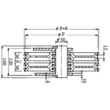 Hidraulikus szemberforgó kötéltárcsa D320 2x2xd8