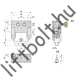 Kronenberg PZ73-B ajtóérintkező + rövidzár - méretek