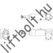 Siemens Sidoor M3 DC motor 180 kg ajtókhoz - balos