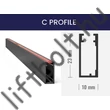 DT PRO 4010 fényfüggöny - C profil méretek