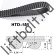HTD 5M-13 bordásszíj