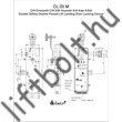 CL-01 biztonsági zár - balos 'török zár' (PIROS dobozos)