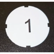 Felirat tábla a CTL - 1 nyomógomb modellhez