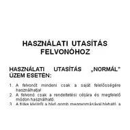 Műanyag tábla - Használati utasítás