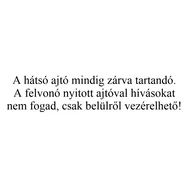 Öntapadós fólia - &#039;hátsó ajtó...&#039;