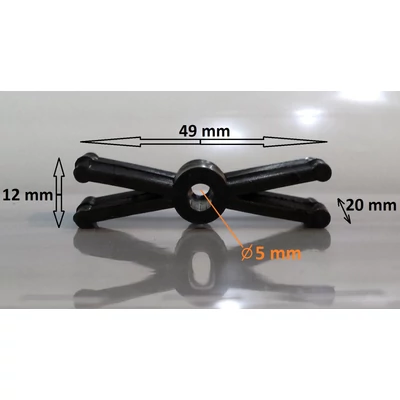 Autür ajtócsúszó 12 mm-es csap nélkül