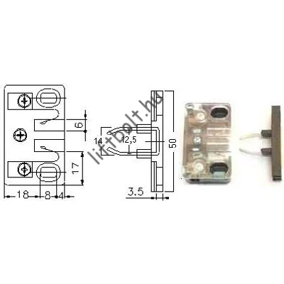 'V' ajtóérintkező + rövidzár