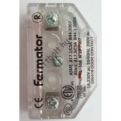 Fermator / Klefer ajtóérintkező 60 mm-es