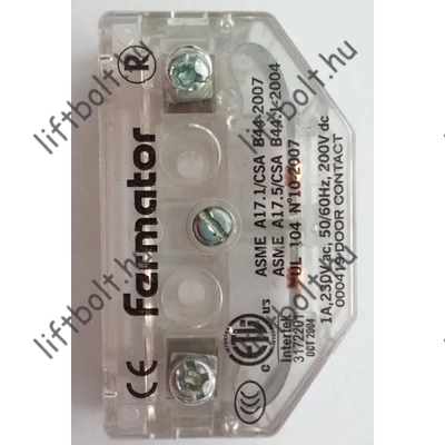 Fermator / Klefer ajtóérintkező 60 mm-es