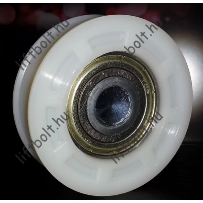 FERMATOR Excentrikus alsó támasztó görgő aknaajtóhoz, fülkeajtóhoz 50/11 modell D=54 mm PFR-06
