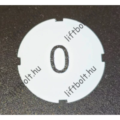 &quot;0&quot; felirat a BKG CTL nyomógomb modellhez