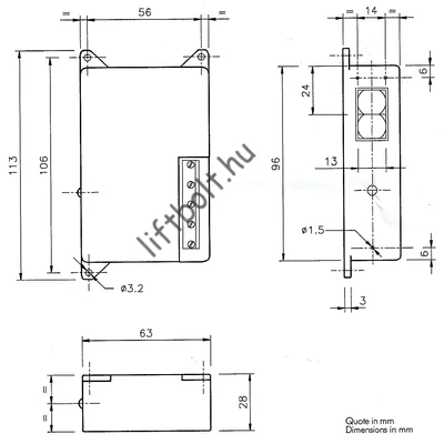REER Tükörreflexes fotocella - 24V