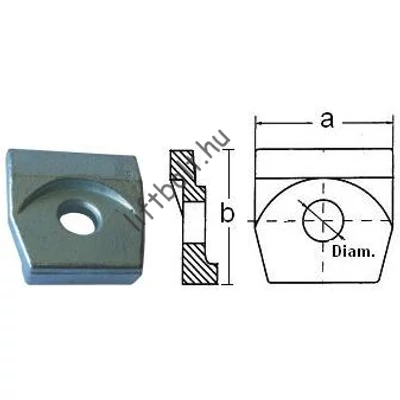 Galvanizált lapos síntartó köröm T89/T90
