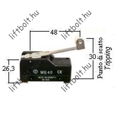 mikrókapcsoló MS40