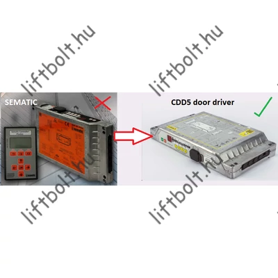 CDD5 ajtóhajtás Sematic SDS DC-PWM ajtóhajtás elektronika helyett
