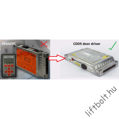 CDD5 ajtóhajtás Sematic SDS DC-PWM ajtóhajtás elektronika helyett