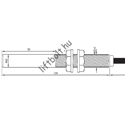 reed cső - NO mágneses érzékelő - menetes