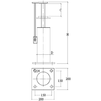 A202/1 hidraulikus lift ütköző